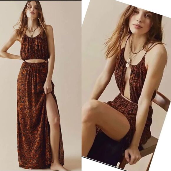Free People - Holy Smokes Printed Maxi Dress - Picture 10 of 11